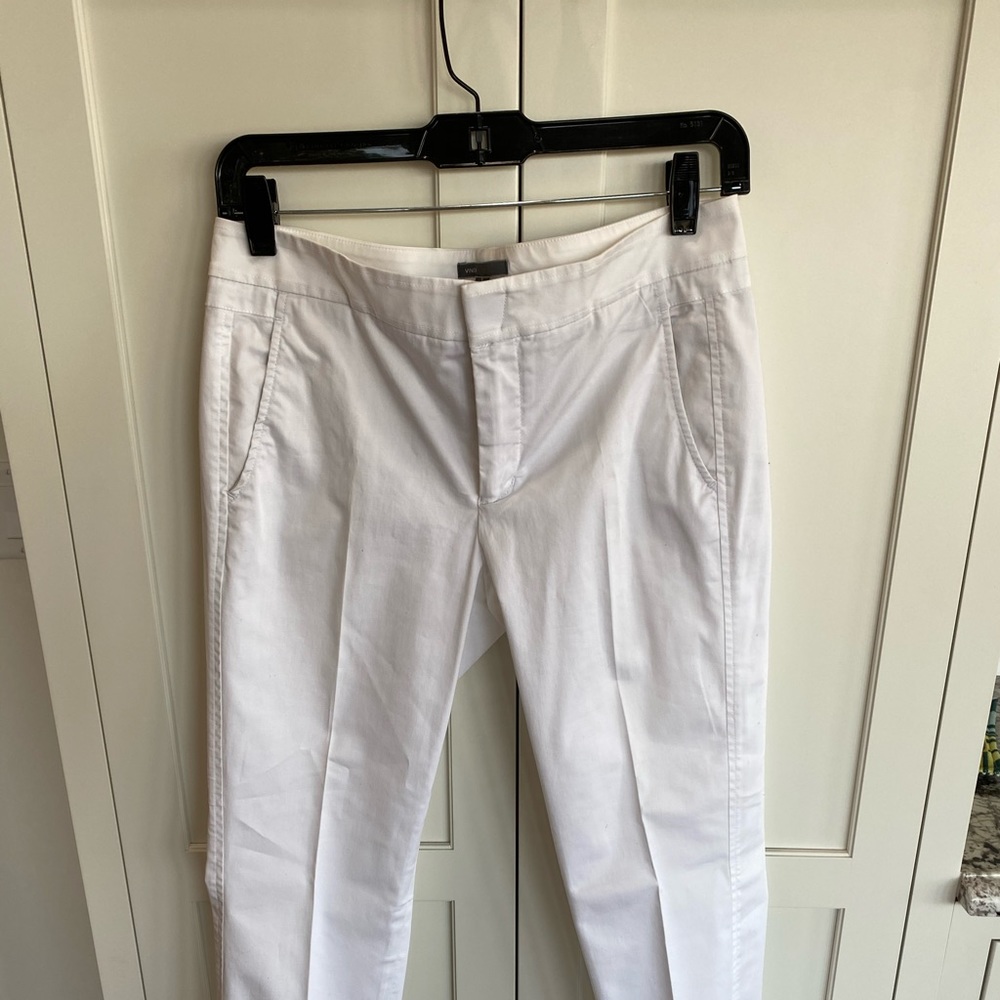 Vince classic white trousers, great pants for summer a little too small for me!